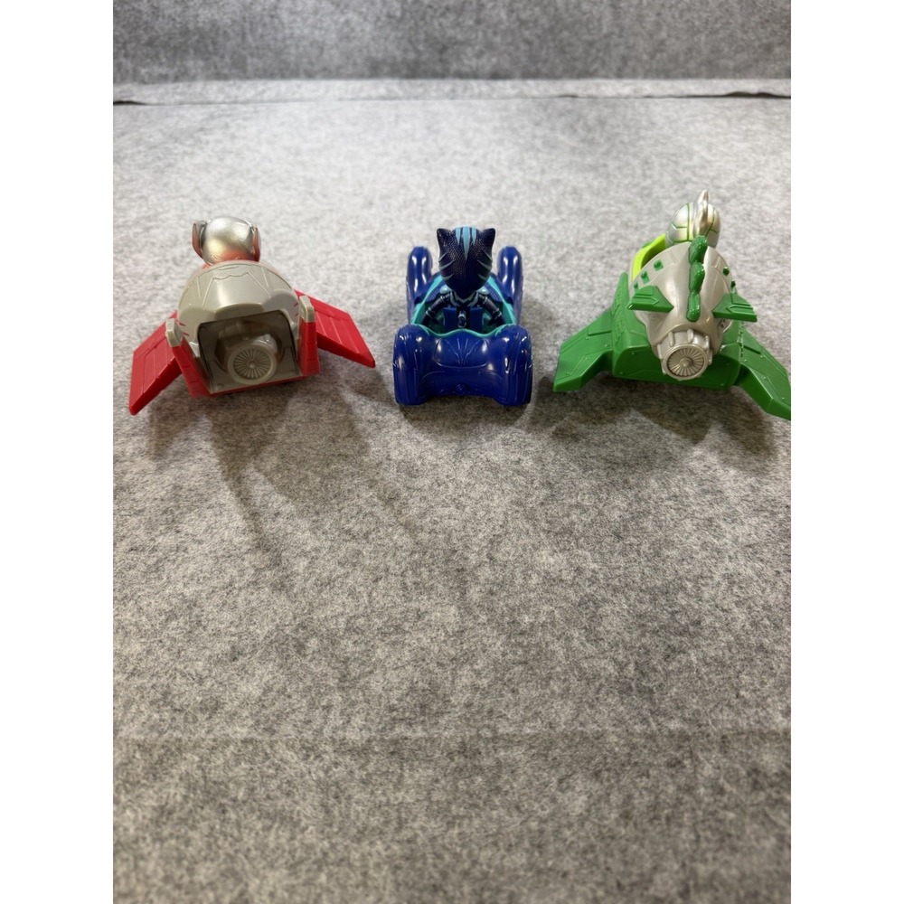 PJ Masks Catboy Owlette Gekko Figures w Vehicles 6 Pc Toy Lot - Picture 4 of 12